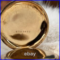1900's Antique Elgin Pocket Watch 15 Jewel Gold Case Signed JHR To LPF 12-14-17