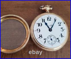 1900's Hamilton 924 Pocket Watch 17j 10k gold filled case