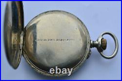 1900s ZENITH Swiss POCKET WATCH 51mm Nickel Case GRAND PRIX 1900 PARIS