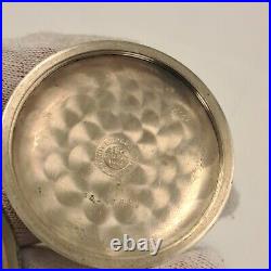1901 Antique Waltham Pocket Watch Watch Silver Case Working Condition 18s #1883