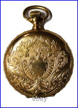 1901 Elgin Size 6 Grade 206 Gold Filled Hunters Case Pocket Watch NR