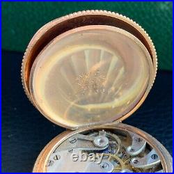 1901 Longines Ladies Gold Filled Fancy Hunter Case Pocket Watch