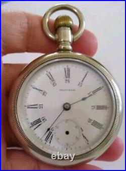 1901 Waltham 18s Pocket Watch Grade 820 Philadelphia Silverode Railroad OF Case