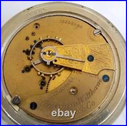 1901 Waltham 18s Pocket Watch Grade 820 Philadelphia Silverode Railroad OF Case