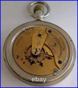 1901 Waltham 18s Pocket Watch Grade 820 Philadelphia Silverode Railroad OF Case