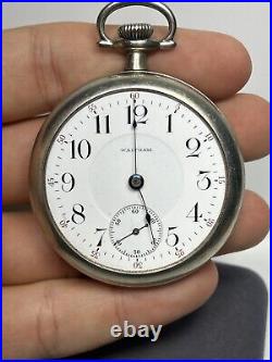 1901 Waltham P. S. Bartlett 1883 18s 17j Nickeloid Case Pocket Watch- Read