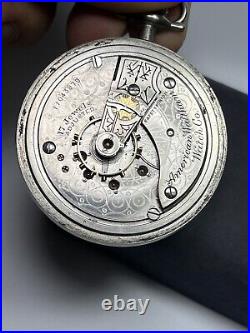 1901 Waltham P. S. Bartlett 1883 18s 17j Nickeloid Case Pocket Watch- Read