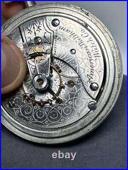 1901 Waltham P. S. Bartlett 1883 18s 17j Nickeloid Case Pocket Watch- Read