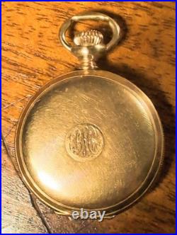 1902 Elgin Womens Pocket Watch 14K Gold Filled 25 Year Case Warranty Runs GREAT