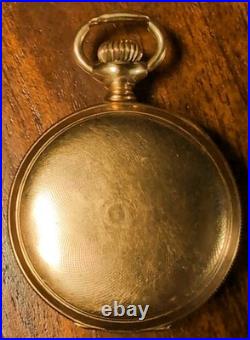 1902 Elgin Womens Pocket Watch 14K Gold Filled 25 Year Case Warranty Runs GREAT
