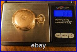 1902 Elgin Womens Pocket Watch 14K Gold Filled 25 Year Case Warranty Runs GREAT