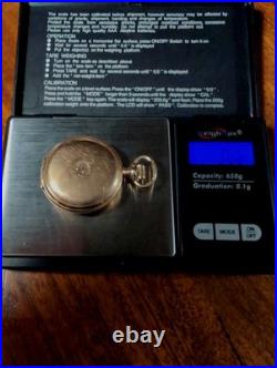 1902 Elgin Womens Pocket Watch 14K Gold Filled 25 Year Case Warranty Runs GREAT