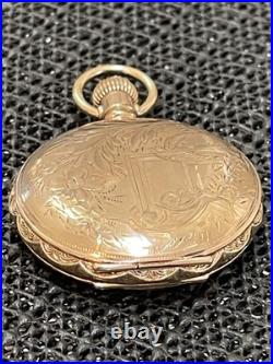 1902 Waltham Seaside 6s 15j Model 1890 Gold Filled Hunter Case Pocket Watch