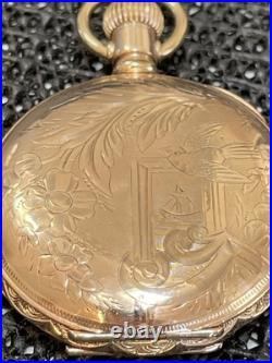 1902 Waltham Seaside 6s 15j Model 1890 Gold Filled Hunter Case Pocket Watch