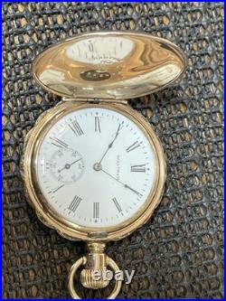 1902 Waltham Seaside 6s 15j Model 1890 Gold Filled Hunter Case Pocket Watch