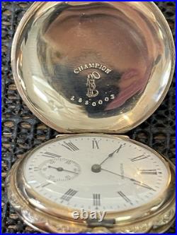 1902 Waltham Seaside 6s 15j Model 1890 Gold Filled Hunter Case Pocket Watch