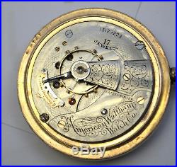 1903 American Waltham 18s Gold-Filled Case Pocket 17j Watch Model 1883 Running