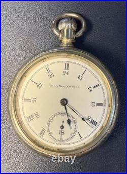 1903 Elgin 18 Size, 7 Jewels, Heavy Nickel Swing-Out Case, Works Great