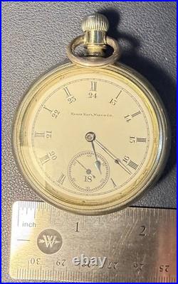 1903 Elgin 18 Size, 7 Jewels, Heavy Nickel Swing-Out Case, Works Great
