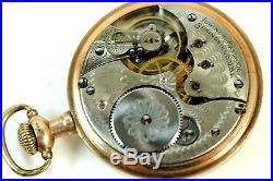 1903 Illinois 16 Size Pocket Watch RUNS With EXCELLENT 20 Year Gold Filled Case NR