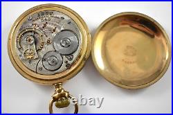 1903 Waltham Crescent St 18s 21J DS Dial OF Pocket Watch with20Yr Case lot. Wn