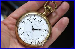 1903 Waltham Crescent St 18s 21J DS Dial OF Pocket Watch with20Yr Case lot. Wn