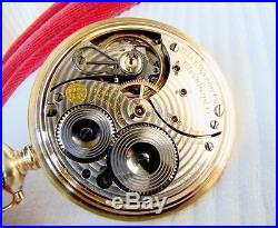 1904 Ball Waltham RAILROAD Pocket Watch in ORIGINAL BALL MODEL CASE 16s Runs