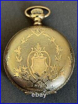1904 Elgin 14K Gold Filled Hunter Case 12s Pocket Watch SN 10743579