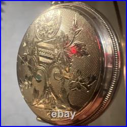 1904 Elgin 7 Jewel Wadsworth Hunter Case Pocket Watch Grade 206 6S 7J Model 2