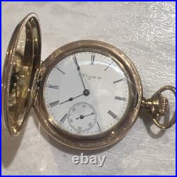 1904 Elgin 7 Jewel Wadsworth Hunter Case Pocket Watch Grade 206 6S 7J Model 2
