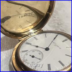 1904 Elgin 7 Jewel Wadsworth Hunter Case Pocket Watch Grade 206 6S 7J Model 2
