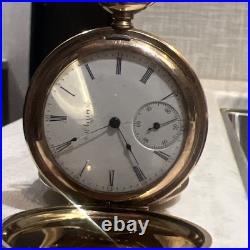 1904 Elgin 7 Jewel Wadsworth Hunter Case Pocket Watch Grade 206 6S 7J Model 2