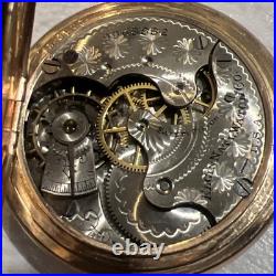 1904 Elgin 7 Jewel Wadsworth Hunter Case Pocket Watch Grade 206 6S 7J Model 2