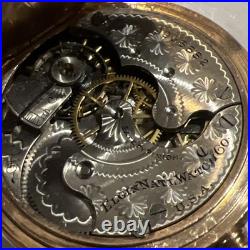 1904 Elgin 7 Jewel Wadsworth Hunter Case Pocket Watch Grade 206 6S 7J Model 2