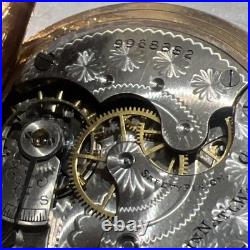 1904 Elgin 7 Jewel Wadsworth Hunter Case Pocket Watch Grade 206 6S 7J Model 2