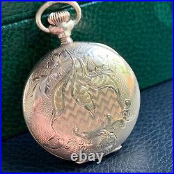 1904 Elgin Grade 318 Fancy Gold Filled Hunter Case 0S 15 Jewels Pocket Watch