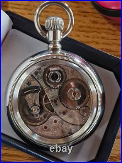 1904 Elgin Reymond Railroad Grade 214 18s Pocket Watch 19j Nice Displayback Case