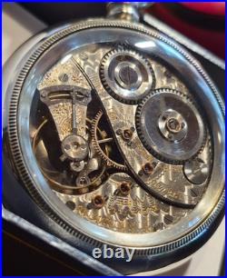 1904 Elgin Reymond Railroad Grade 214 18s Pocket Watch 19j Nice Displayback Case