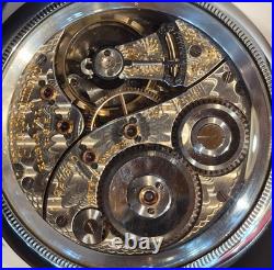 1904 Elgin Reymond Railroad Grade 214 18s Pocket Watch 19j Nice Displayback Case