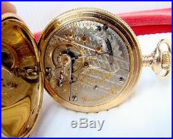 1904 HAMILTON 21 Jewels GRADE 941 MINT DIAL 14k GOLD FILLED Hunter Case 18s Runs