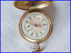 1904 Lady Elgin 320 0s VERY NICE HAND ENGRAVED CASE Pocket Watch A