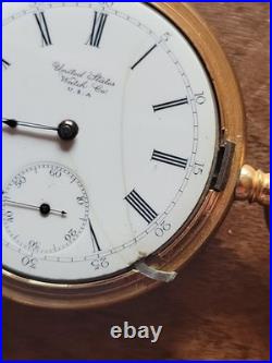 1904 U. S Watch Co. (Waltham, Mass) 16s, 7j, Grade 109 Pocketwatch 20 Year GF Case