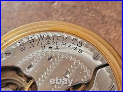 1904 U. S Watch Co. (Waltham, Mass) 16s, 7j, Grade 109 Pocketwatch 20 Year GF Case