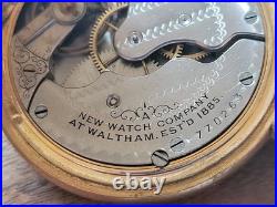 1904 U. S Watch Co. (Waltham, Mass) 16s, 7j, Grade 109 Pocketwatch 20 Year GF Case