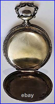 1904 Waltham Pocket Watch 0s Grade 110 Running Fancy Milkmaid Motif Elgin Case