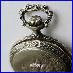 1904 Waltham Pocket Watch 0s Grade 110 Running Fancy Milkmaid Motif Elgin Case