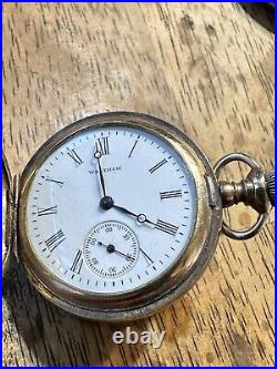 1904 Waltham Pocket Watch Grade 115 0s 15 Jewels Hunter Case 14217460 WORKS