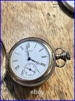 1904 Waltham Pocket Watch Grade 115 0s 15 Jewels Hunter Case 14217460 WORKS