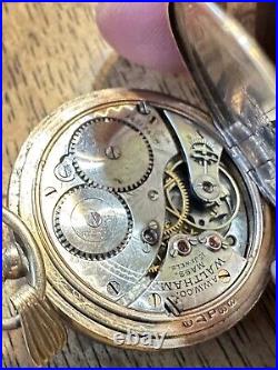 1904 Waltham Pocket Watch Grade 115 0s 15 Jewels Hunter Case 14217460 WORKS