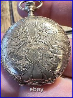 1904 Waltham Pocket Watch Grade 115 0s 15 Jewels Hunter Case 14217460 WORKS